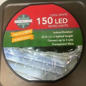 Cool White 150-Bulb Micro LED
Lights 43 ft Indoor/ Outdoor